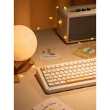 Iqunix ZX75 Sunset Ponder Wireless Mechanical Keyboard Lichtgeel, US lay-out (QWERTY), Gateron Red, 75%, RGB leds, Hot-swappable, Double-shot PBT, 2.4GHz | Bluetooth 5.1 | USB-C
