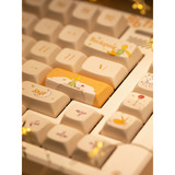 Iqunix ZX75 Sunset Ponder Wireless Mechanical Keyboard Lichtgeel, US lay-out (QWERTY), Gateron Red, 75%, RGB leds, Hot-swappable, Double-shot PBT, 2.4GHz | Bluetooth 5.1 | USB-C