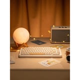 Iqunix ZX75 Sunset Ponder Wireless Mechanical Keyboard, gaming toetsenbord Lichtgeel, US lay-out, Gateron Red, RGB leds, 75%, Hot-swappable, Double-shot PBT, 2.4GHz | Bluetooth 5.1 | USB-C