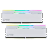 KLEVV CRAS V RGB 32 GB DDR5-6000 (2x 16 GB) werkgeheugen Wit, KD5AGU880-60A300J, XMP, EXPO