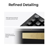 Keychron Q5 Ultra-M3 8K Wireless Custom Mechanical Keyboard, toetsenbord Zwart, US lay-out, Keychron Silk POM Banana, 96%, RGB, Hot swap, 8K, 2.4 GHz / Bluetooth 5.2 / USB-C