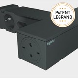 Legrand TV Corner contactdoos stekkerdoos Zwart (mat)