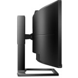 Philips 499P9H/00 48.8" UltraWide monitor Zwart, DisplayPort, HDMI, USB-C, Audio, LAN, Webcam