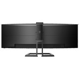 Philips 499P9H/00 48.8" UltraWide monitor Zwart, DisplayPort, HDMI, USB-C, Audio, LAN, Webcam