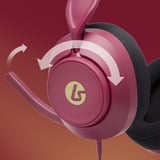 PowerA LucidSound LS10X Gen 2 bedrade gamingheadset voor Xbox Series X|S - Robijn over-ear gaming headset Donkerrood, Xbox Series X|S, Xbox One, Pc