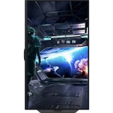 Samsung Odyssey G7 G70F 27" 4K UHD gaming monitor Zwart, 2x HDMI, DisplayPort, 2x USB-A, USB-B, 180 Hz / 360 Hz