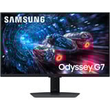 Samsung Odyssey G7 G70F 27" 4K UHD gaming monitor Zwart, 2x HDMI, DisplayPort, 2x USB-A, USB-B, 180 Hz / 360 Hz