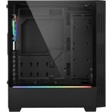 Sharkoon RGB LIT 100 midi tower behuizing Zwart | 3x USB-A | RGB | Window