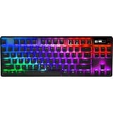 SteelSeries Apex Pro TKL Wireless, gaming toetsenbord Zwart, US lay-out, SteelSeries OmniPoint 2.0, RGB led, Double shot PBT-keycaps, Bluetooth 5.0, 2,4 Ghz