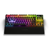 SteelSeries Apex Pro TKL Wireless, gaming toetsenbord Zwart, US lay-out, SteelSeries OmniPoint 2.0, RGB led, Double shot PBT-keycaps, Bluetooth 5.0, 2,4 Ghz