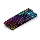 SteelSeries Apex Pro TKL Wireless, gaming toetsenbord Zwart, US lay-out, SteelSeries OmniPoint 2.0, RGB leds, Double shot PBT-keycaps, Bluetooth 5.0, 2,4 Ghz