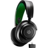 SteelSeries Arctis Nova 7X over-ear gaming headset Zwart/groen, 2,4 GHz, Bluetooth, Pc, Xbox One, Xbox Series X/S, PlayStation4/5, Nintendo Switch, Meta Quest 2