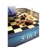 Tactic 5 in 1 - Collection Classique - Schaken, Dammen, Tic Tac Toe, Backgammon en Domino Bordspel Nederlands, 2 - 4 spelers, 15 minuten, Vanaf 7 jaar