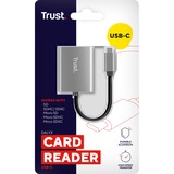 Trust Dalyx Snelle USB-kaartlezer van aluminium Aluminium