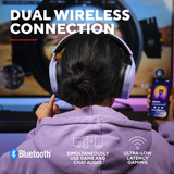 Trust GXT 491P Fayzo Draadloze  over-ear gaming headset Lichtpaars, 2.4 GHz | Bluetooth