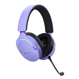 Trust GXT 491P Fayzo Draadloze gamingheadset over-ear gaming headset Lichtpaars, 2.4 GHz, Bluetooth