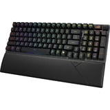 ASUS ROG STRIX SCOPE II 96 RX Wireless RGB mechanisch gaming toetsenbord Zwart, US lay-out (QWERTY), ROG RX Red, 96%, RGB leds, Hot-swappable, PBT Double-shot, Bluetooth | 2.4GHz | USB 2.0