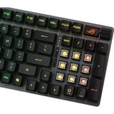 ASUS ROG STRIX SCOPE II 96 RX Wireless, gaming toetsenbord Zwart, US lay-out, ROG RX Red, 96%, RGB leds, Hot-swappable, PBT Double-shot, Bluetooth / 2.4GHz / USB 2.0