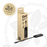 Club 3D USB-C naar 3x HDMI hub Zwart