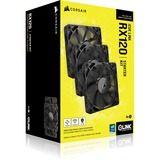 Corsair iCUE LINK RX120 Starterskit case fans Zwart, 3 stuks, 120 x 120 x 25 mm, PWM