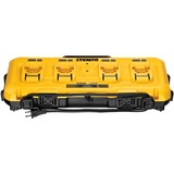 DEWALT 4-poort snellader oplader Geel/zwart