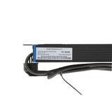 DSI 19 inch 8 voudige stekkerdoos met schakelaar Zwart, 8x stekker, voor 8 stekkers