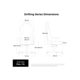 DXRacer DRIFTING XL Black EPU Leather gamestoel Zwart