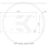 EKWB EK-Quantum Vector TUF RTX 3080/3090 Backplate - Black Zwart