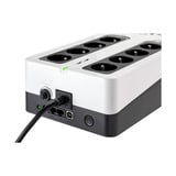 Eaton Power Quality 3S Gen2 UPS DIN, 550 VA, 330 W ups Zwart/wit, 3x Schuko, 3x Schuko alleen surge, USB-communicatie, 3S550D