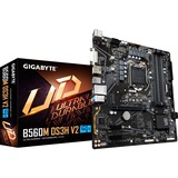 GIGABYTE B560M DS3H V2, socket 1200 moederbord 2,5Gb-LAN, Sound, µATX