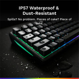 Glorious GMBK 75% RGB mechanisch gaming toetsenbord Zwart, US lay-out (QWERTY), Membraan, 75%, RGB