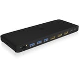 ICY BOX IB-DK2416-C 11-in-1 USB Type-C DockingStation with triple video output Zwart