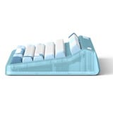 Iqunix OG80 Wintertide Wireless Mechanical Keyboard Lichtblauw, US lay-out (QWERTY), IQUNIX Moonstone, 80% (TKL)	, RGB leds, Hot-swappable, PBT, 2.4GHz | Bluetooth 5.1 | USB-C