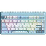 Iqunix OG80 Wintertide Wireless Mechanical Keyboard, gaming toetsenbord Lichtblauw, US lay-out, IQUNIX Moonstone, RGB leds, 80% (TKL), Hot-swappable, PBT, 2.4GHz | Bluetooth 5.1 | USB-C