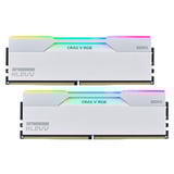 KLEVV 64 GB DDR5-6000 (2x 32 GB) Kit werkgeheugen Wit, KD5BGUA80-60A300J, CRAS V RGB, XMP 3.0, EXPO