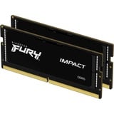 Kingston FURY Impact 32 GB DDR5-6000 (2x 16 GB) laptopgeheugen Zwart, KF560S38IBK2-32, SO-DIMM, XMP 3.0
