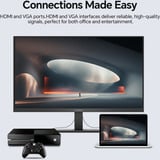 Koorui E2212F 21.45" monitor Zwart, 100 Hz, HDMI, VGA, AMD Free-Sync