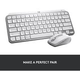 Logitech MX Keys Mini Minimalist Wireless Illuminated Keyboard, toetsenbord Lichtgrijs, US-International, Bluetooth