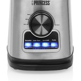 Princess 212094 Blender Solid Pro Roestvrij staal/zwart, 1,75 liter | RVS messenblok 6 messen | auto-clean-functie | onderdelen vaatwasserbestending