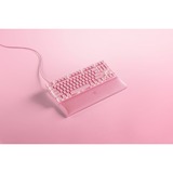 Razer Huntsman V2 TKL Quartz, gaming toetsenbord Roze, US lay-out, Razer Linear Optical (Red), RGB leds, TKL, Double Shot PBT