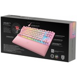 Razer Huntsman V2 TKL Quartz, gaming toetsenbord Roze, US lay-out, Razer Linear Optical (Red), RGB leds, TKL, Double Shot PBT