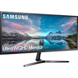 SAMSUNG LS34J550WQRXEN 34" UltraWide gaming monitor Donkergrijs, 2x HDMI, DisplayPort