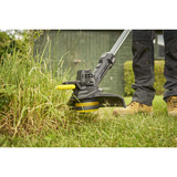 Stanley FATMAX V20 18V 25 cm grastrimmer Zwart/geel, Accu en oplader inbegrepen