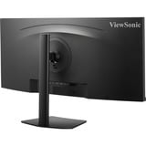 ViewSonic VA3420C UWQHD Curved Monitor met USB-C Hub 34" UltraWide Zwart, 1x DisplayPort, 2x HDMI, 1x USB-C, 2x USB-A, 120 Hz