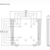 goobay TV Wall Mount Caravan FIXED (S), 13 to 27 inch wandmontage  Zwart