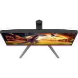 AOC Q27G4ZD QD‑OLED 27" gaming monitor Zwart/rood, 1x HDMI, 1x DisplayPort, USB-A, USB-B, 240 Hz