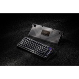 ASUS ROG Azoth Extreme RGB mechanisch gaming toetsenbord Zwart, US lay-out (QWERTY), ROG NX Snow, 75%, RGB leds, 75%, Hot-swappable, PBT Double-shot, Bluetooth / 2.4GHz / USB 2.0