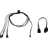 Alphacool Alpha Di.RGB LED Y-Kabel 3-f JST 60cm bk Zwart