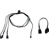 Alphacool Digital RGB LED Y-kabel 3-weg met JST male connector Zwart, 60cm