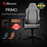 Arozzi Primo - Full Premium Leather - Anthracite gamestoel Antraciet